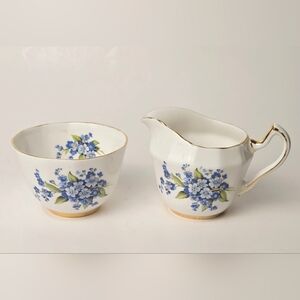 Vintage Royal Windsor Sugar & Creamer Set – Bone China England 1950s